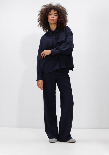 Donkerblauwe MAX MARA Wijde broek MALLO - large