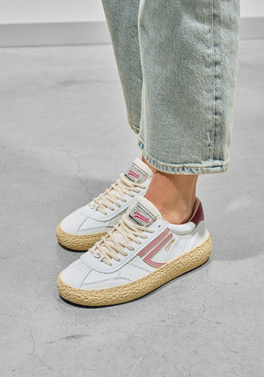 Witte PURAAI Lage sneakers 1.01 VINTAGE - medium