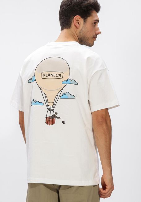 Witte FLANEUR T-shirt AERONAUTIQUE T-SHIRT - large
