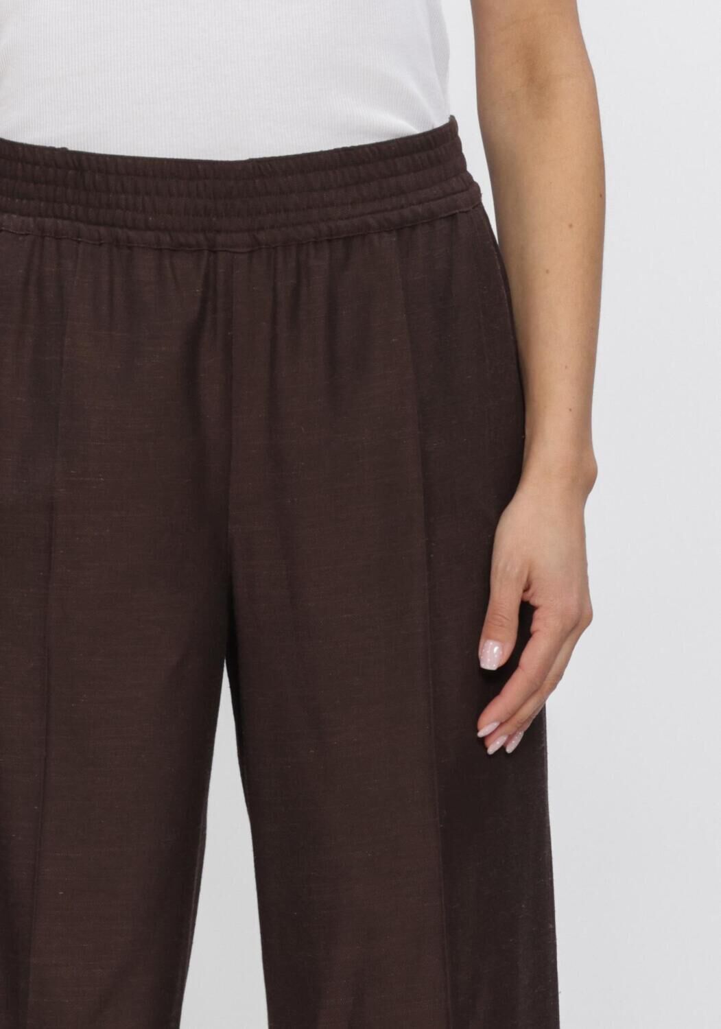 Bruine HERSKIND Broeken PINKY MIDT WAIST PANTS - large