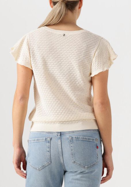 Ecru MOS MOSH Top MMGANNA PATTERN V-NECK KNIT - large