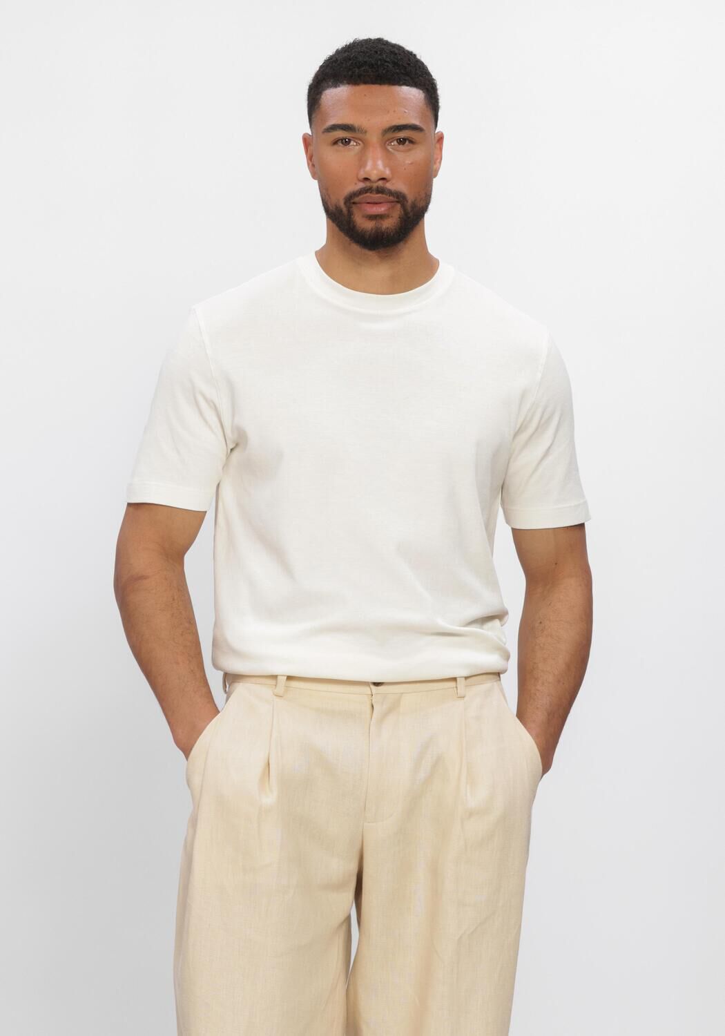 Ecru FILIPPO DE LAURENTIIS T-shirt T-SHIRT MC - large