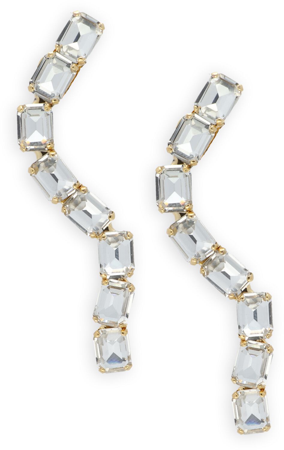 LOTT. gioielli Sieraad
Dames Snake Earring, Materiaal: Glas, Kleur: Goudkleurig afbeelding 1