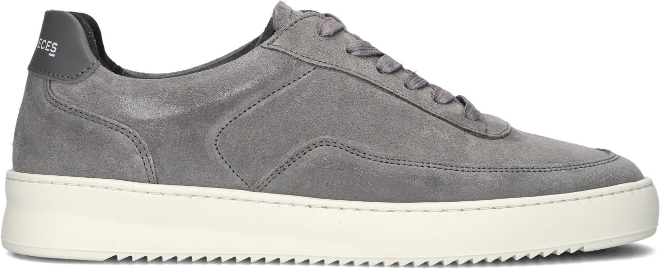 Filling Pieces Lage Sneakers Heren Mondo Organic Sue, Maat: 44, Materiaal: Suède, Kleur: Grijs