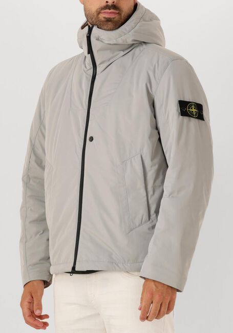 Lichtgrijze STONE ISLAND Gewatteerde jas JACKET - large