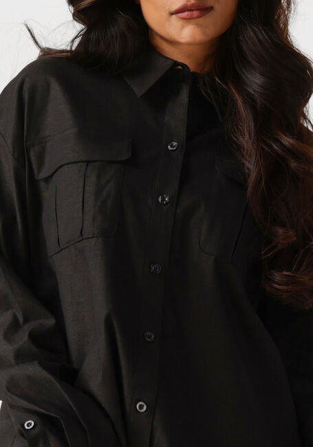 Zwarte GESTUZ Blouses ELARAHGZ LINEN SHIRT - large