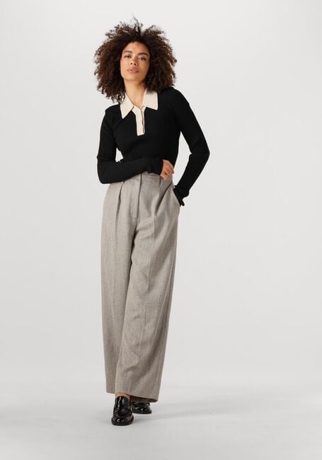 Lichtgrijze SECOND FEMALE Pantalon JUN TROUSERS - large