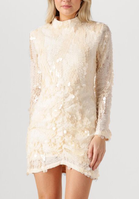 Creme SECOND FEMALE Mini jurk GLIMMER DRESS - large