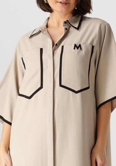 Beige COPENHAGEN MUSE Midi jurk SI SHIRT DRESS - large