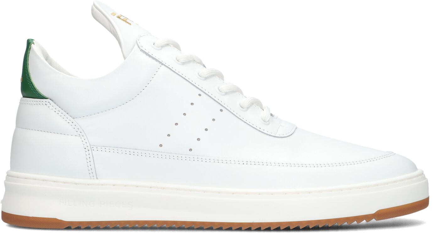 Filling Pieces Lage Sneakers Heren Low Top, Maat: 40, Materiaal: Nubuck, Kleur: Wit