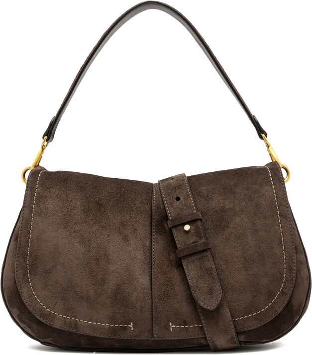 Gianni Chiarini Gianni Chiarini Handtas Dames Helena Round / Bs 12619, Materiaal: Suède, Kleur: Bruin