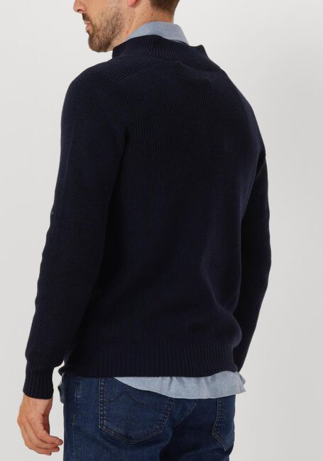 Blauwe GRAN SASSO Trui MOCK ZIP - large