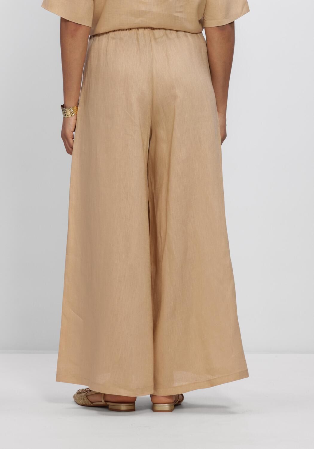 Beige GREEK ARCHAIC KORI Wijde broek S26K-1001013 - large