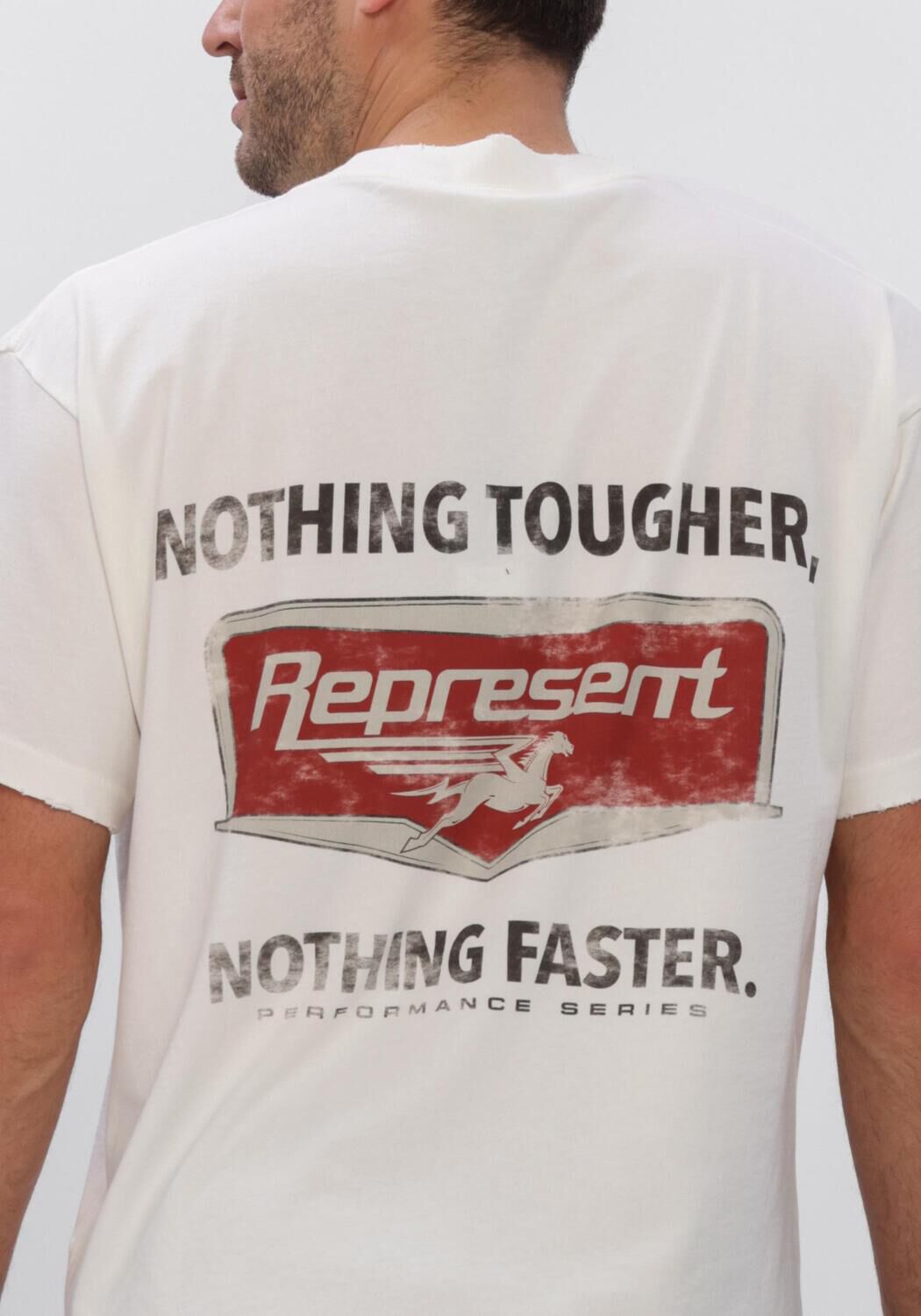 Gebroken wit REPRESENT T-shirt NOTHING FASTER T-SHIRT - large