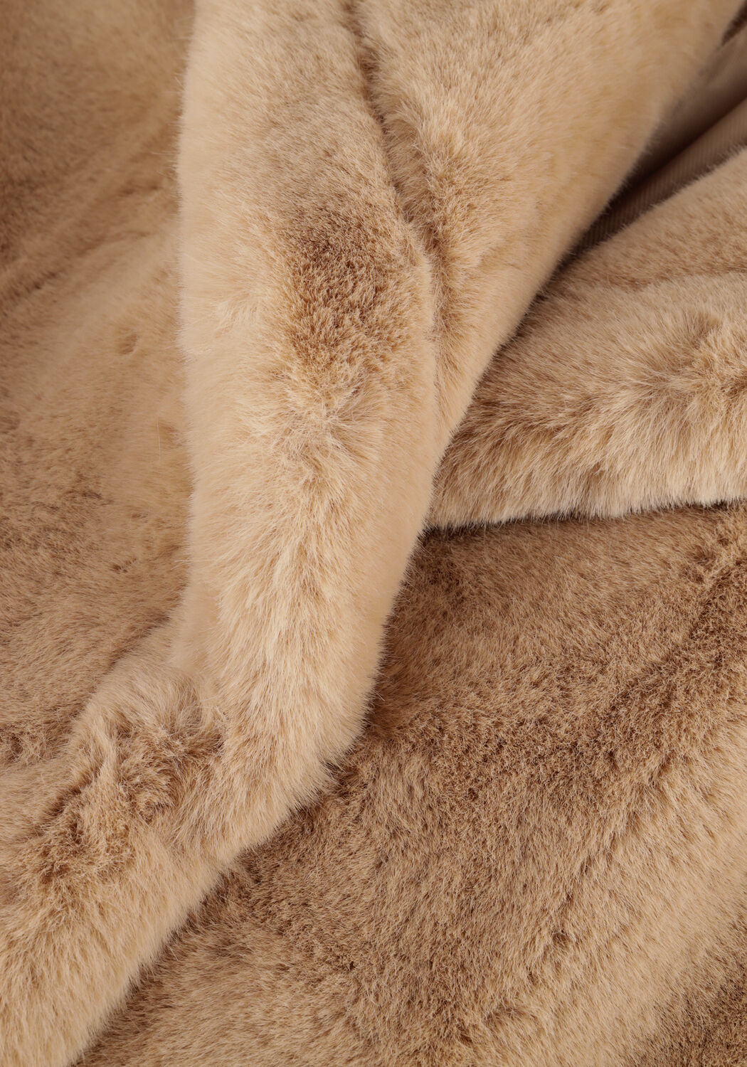 Beige STAND STUDIO Faux fur jas MARIA COAT SOFT - large