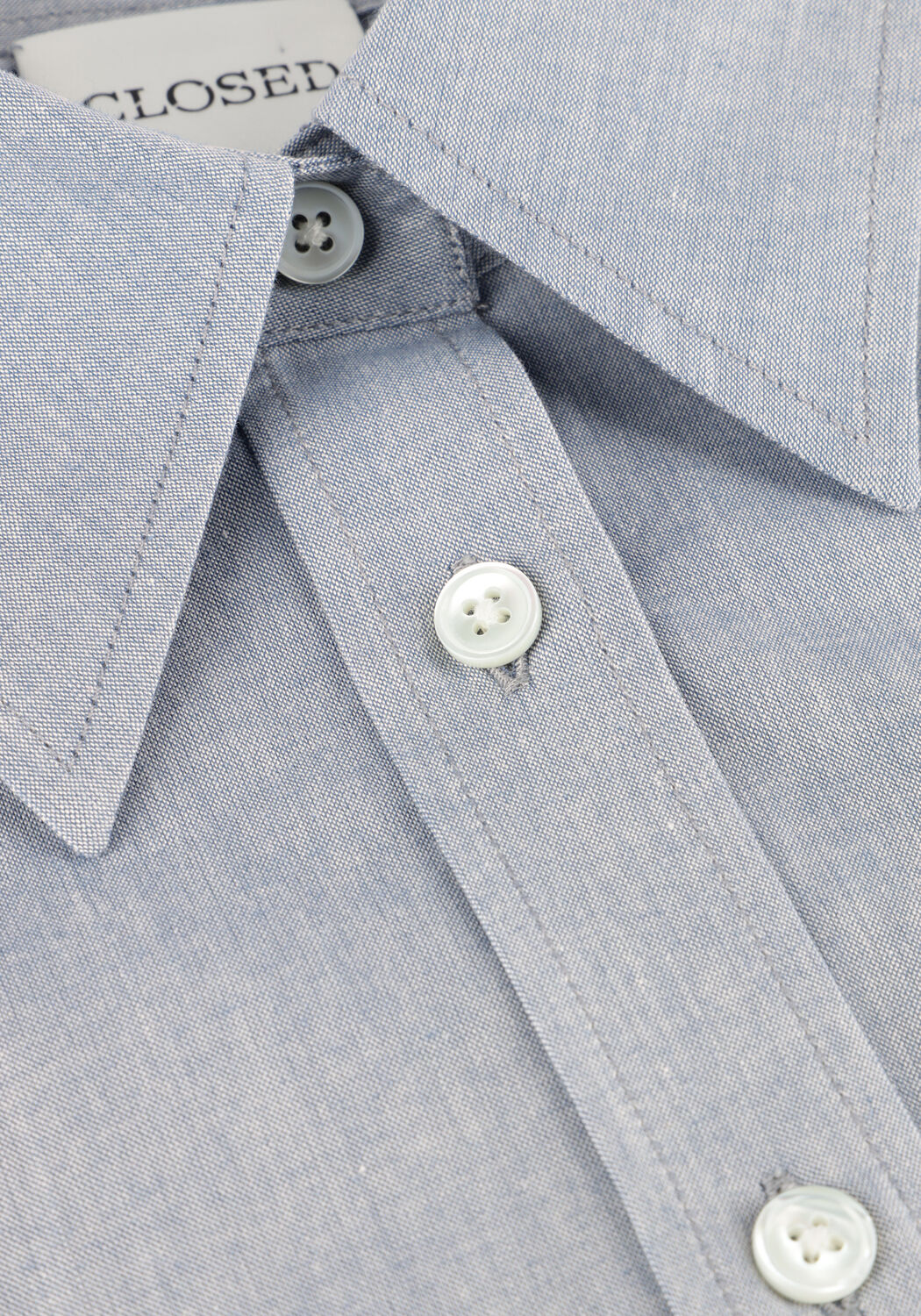 Lichtblauwe CLOSED Blouses PLEATED SHIRT - large