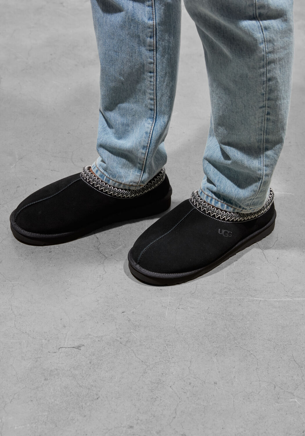 Zwarte UGG Instappers M TASMAN - medium