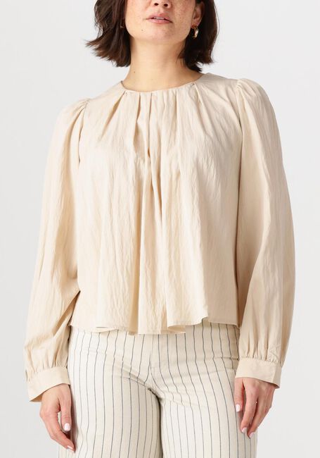 Ecru CO'COUTURE Blouses VIVA PLEAT BLOUSE - large