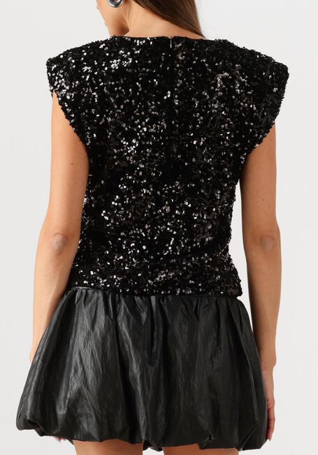 Zwarte CO'COUTURE Top ROSLYNCC SEQUIN TOP - large