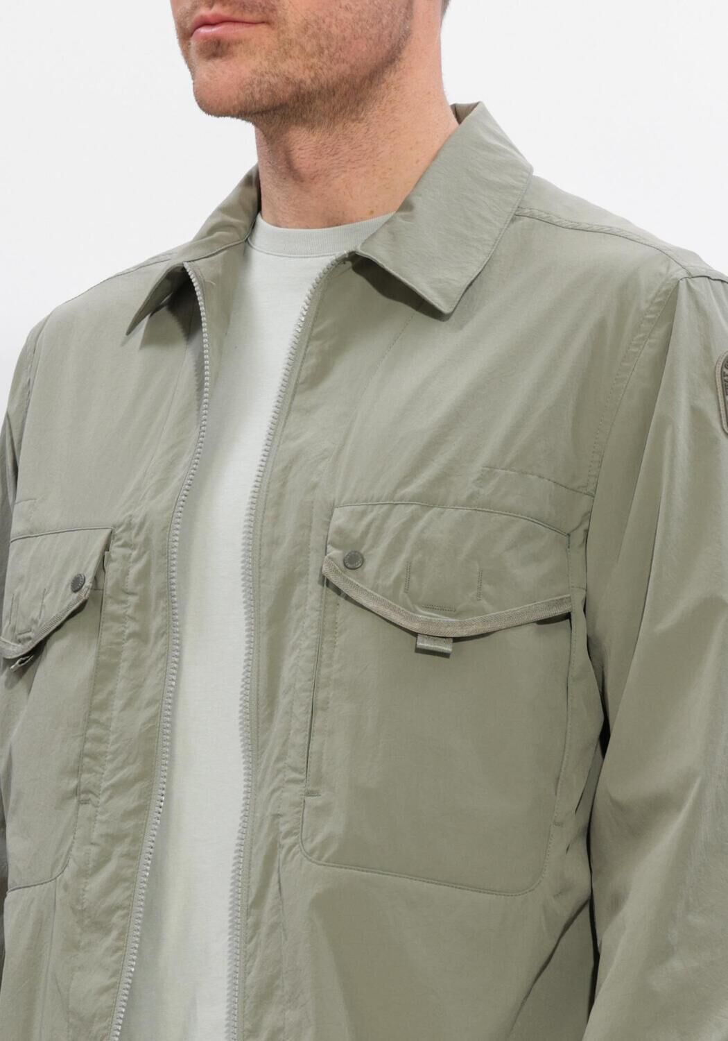 Khaki PARAJUMPERS Overshirt ELGIN - large