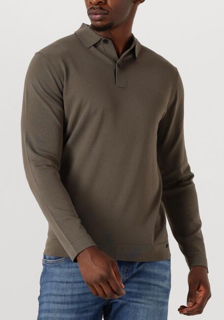 Groene GENTI Trui POLO LS - large