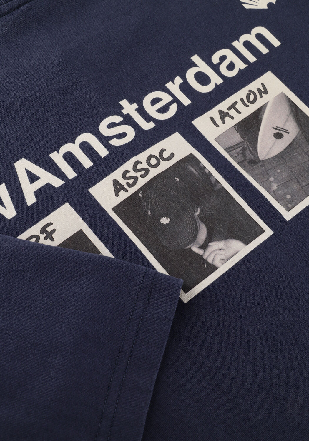 Donkerblauwe NEW AMSTERDAM SURF ASSOCIATION T-shirt PHOTO TEE - large