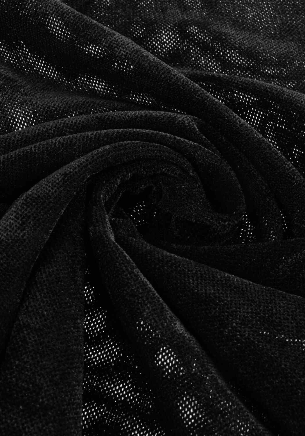 Zwarte DANTE6 Top OLYA VELVET LAYERING MESH TOP - large