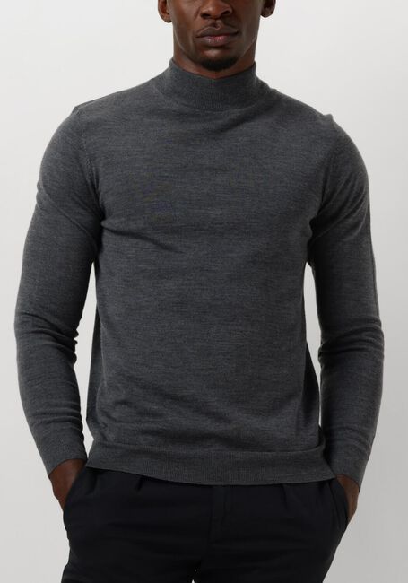 Grijze PROFUOMO Trui PULLOVER MOCK - large