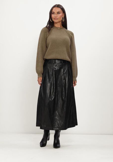 Zwarte CO'COUTURE Maxirok GITTCC ANYA PLEAT SKIRT - large