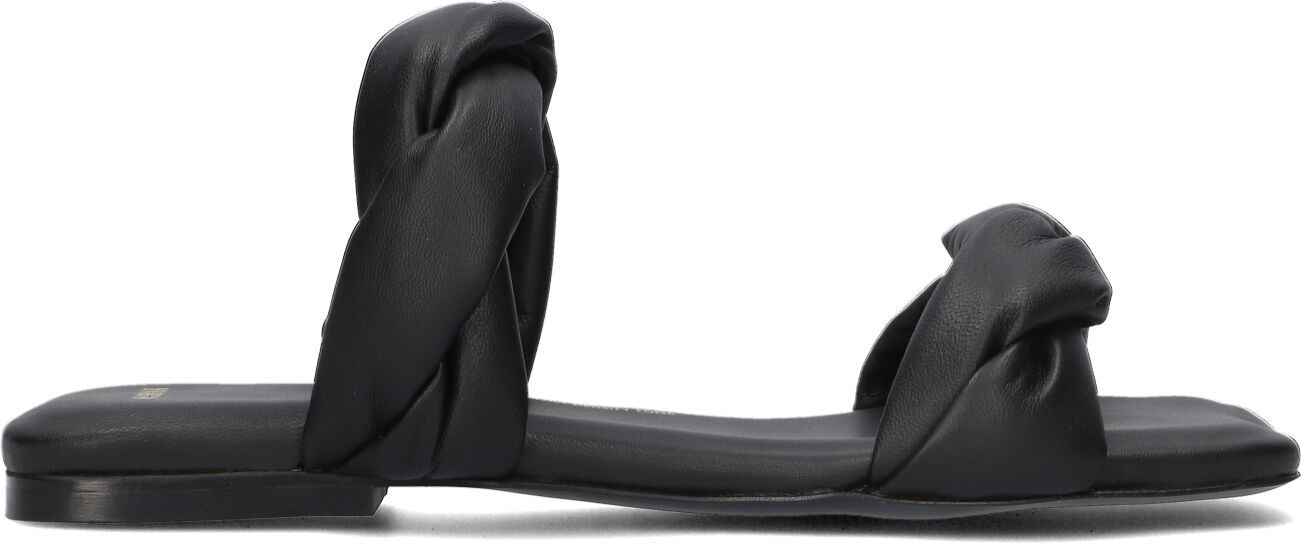 Nubikk Slippers
Dames Square Twist, Maat: 38, Materiaal: Leer, Kleur: Zwart