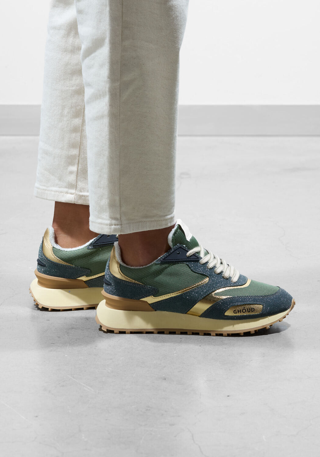 Groene GHOUD Lage sneakers UNI MESH GLITTER SNEAKER - large