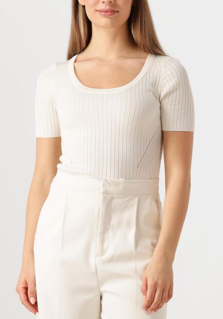 Witte HERSKIND T-shirt JENNY KNIT BLOUSE - large
