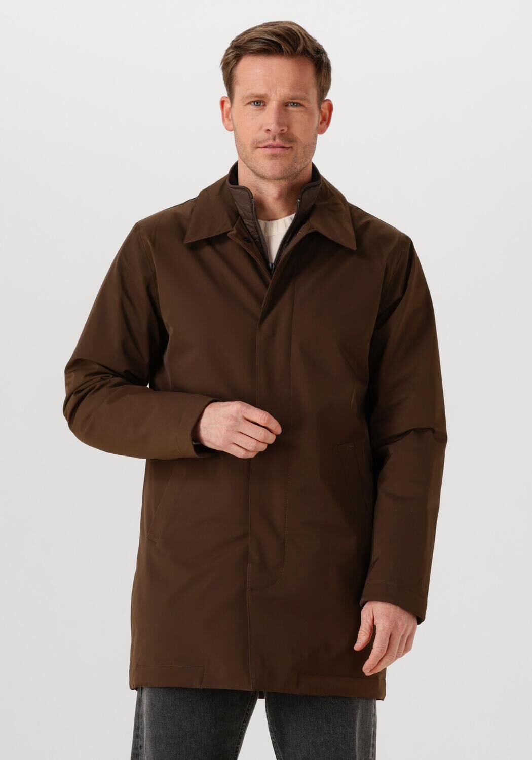 NN07 Regenjas Exclusives Blake 8240, Maat: M, Kleur: Bruin