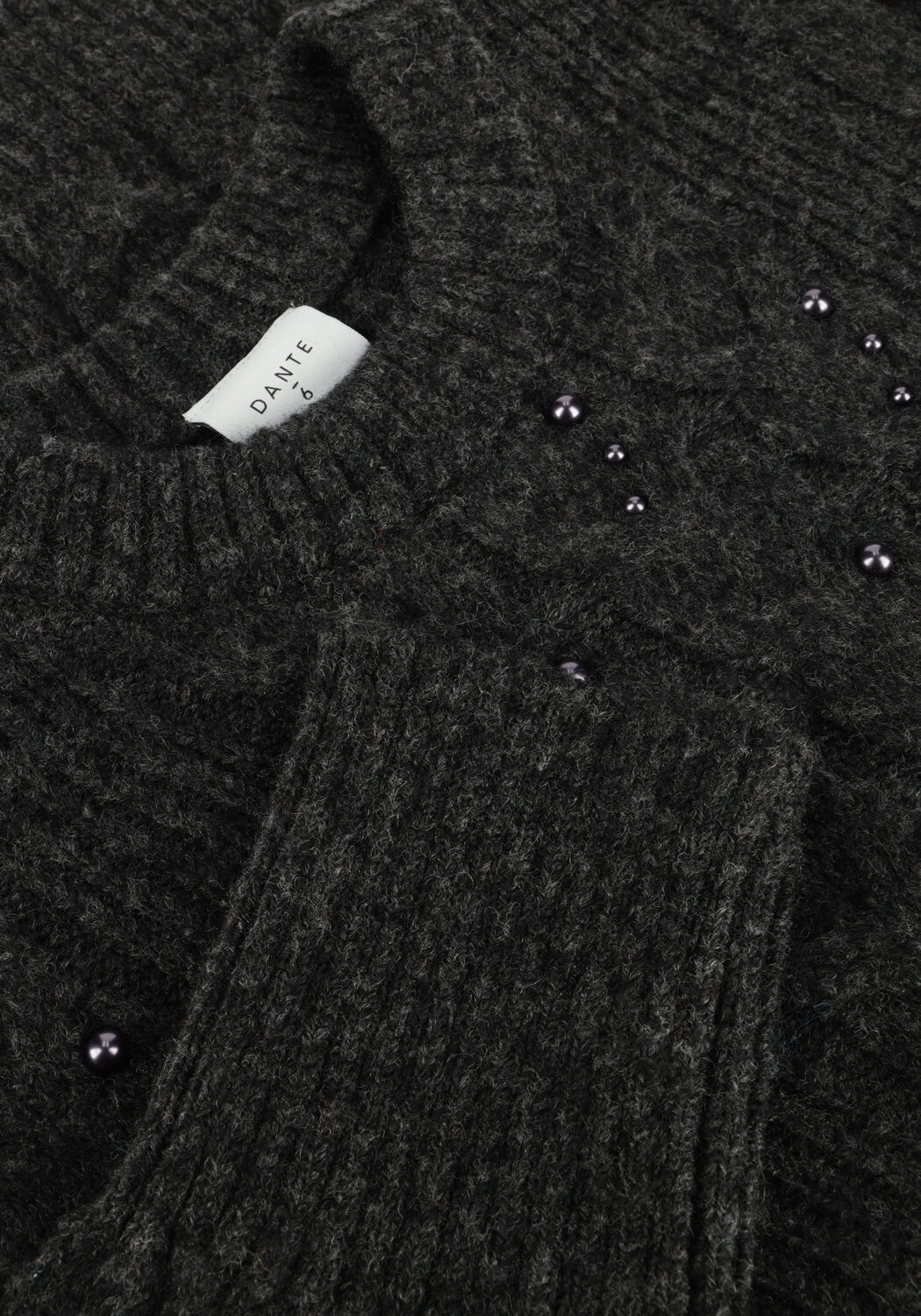 Grijze DANTE6 Trui CROFT PEARL SWEATER - large