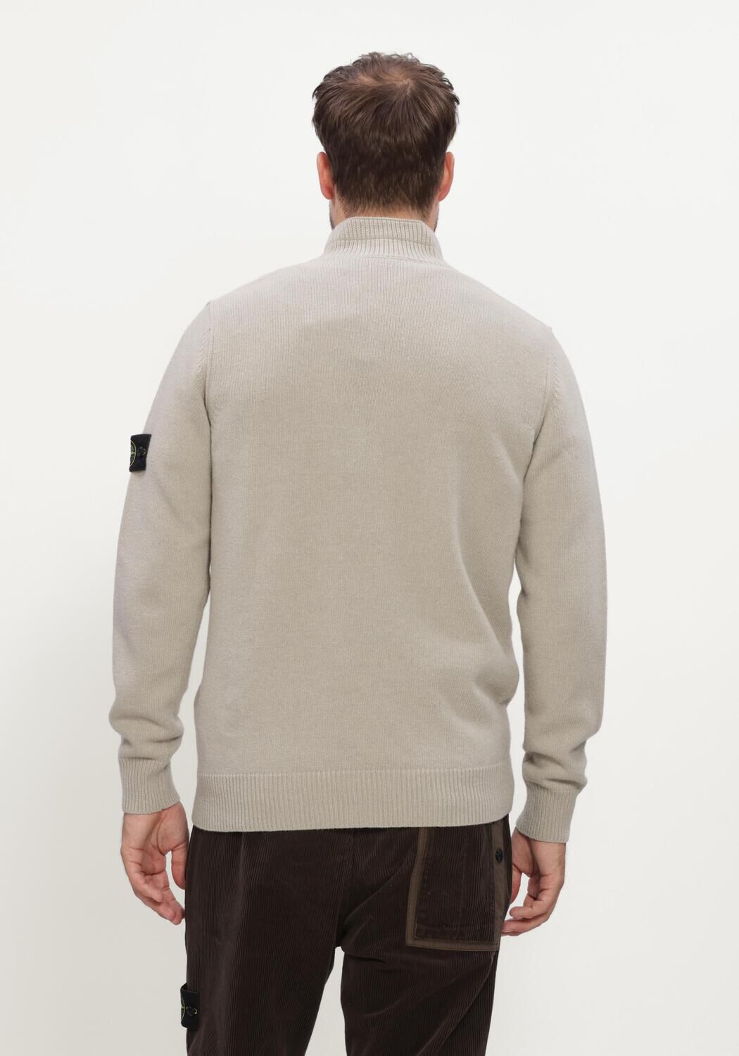 Beige STONE ISLAND Trui LS POLO S00A3 - large