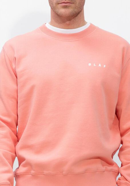 Oranje OLAF HUSSEIN Sweater BRUSHSTROKE FACE CREWNECK - large