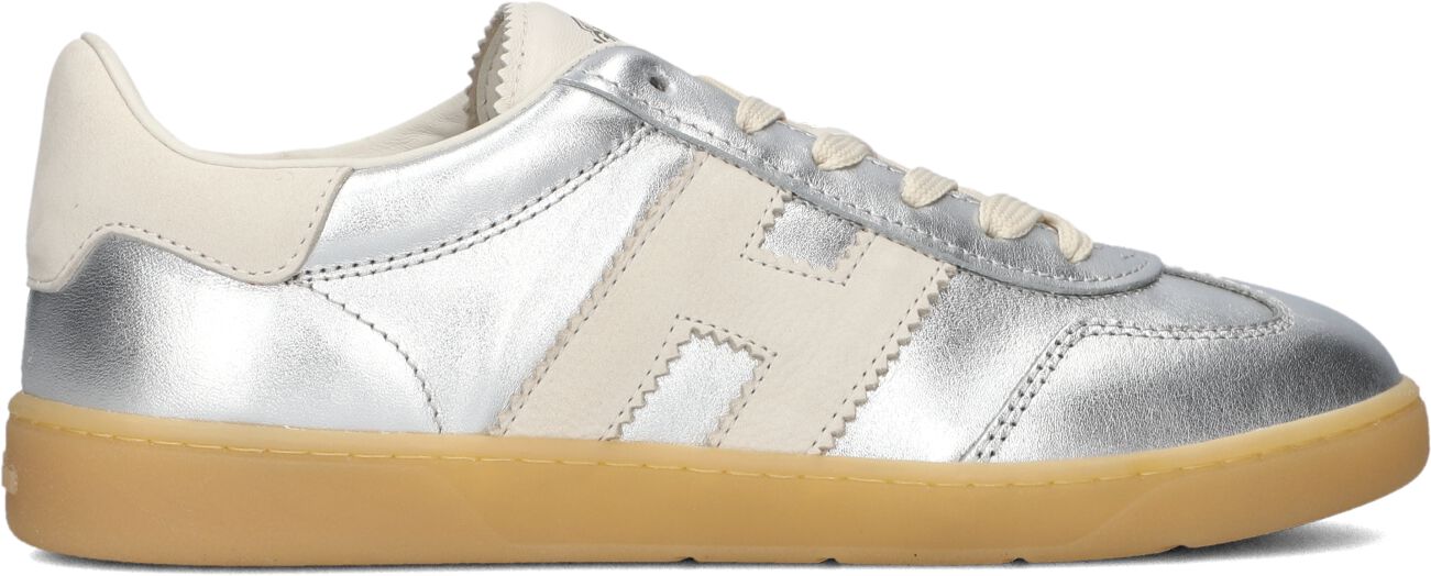Hogan Lage Sneakers Dames Cool Allacciato, Maat: 37, Materiaal: Leer, Kleur: Zilver