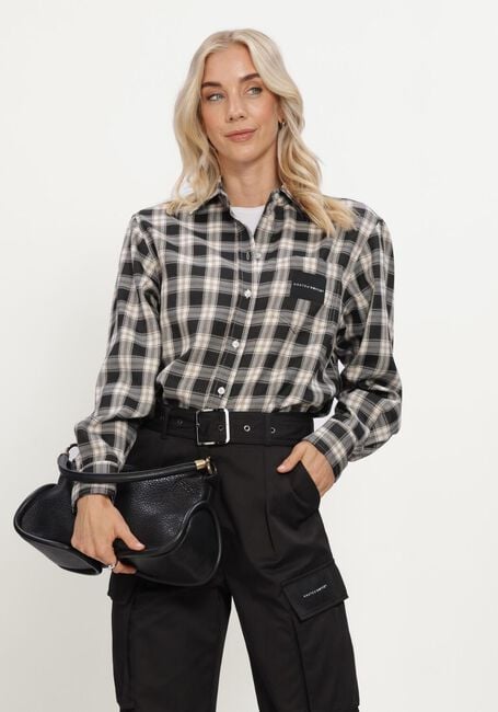 Zwarte HAUTE L'AMITI&Eacute; Blouses EARLY HAUTE CHECK SHIRT - large