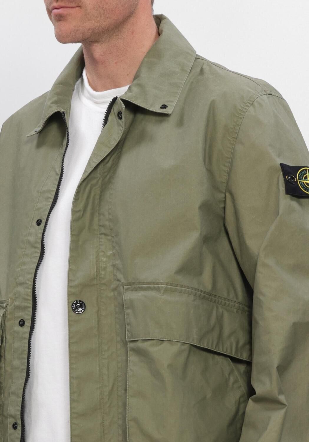 Groene STONE ISLAND Gewatteerde jas JACKET S0290 - large