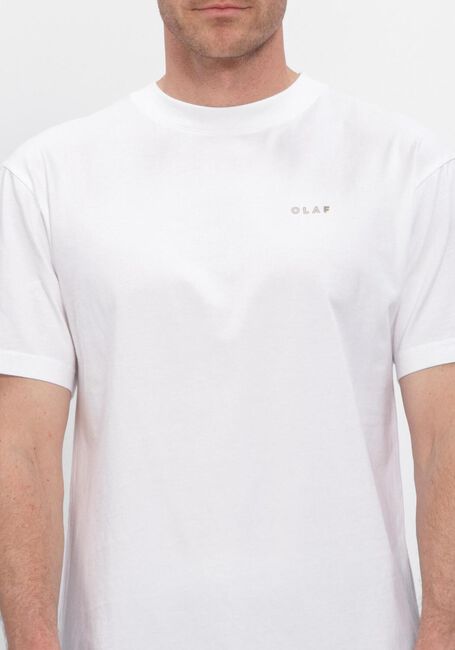 Witte OLAF HUSSEIN T-shirt FELTED WATERCREST TEES - large