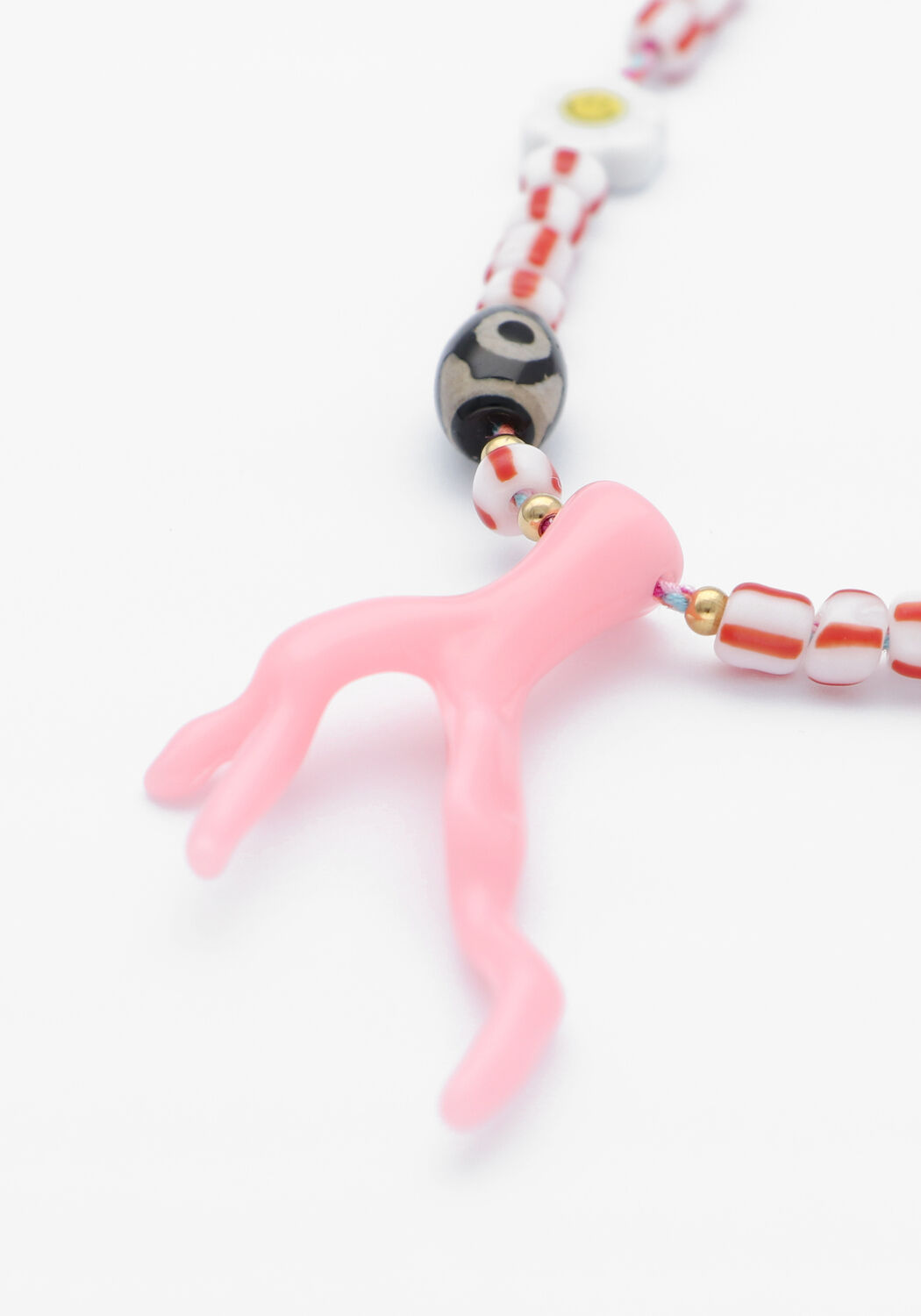 Roze BONNIE STUDIOS Sieraad PENDANT PARTY PINK NECKLACE - large