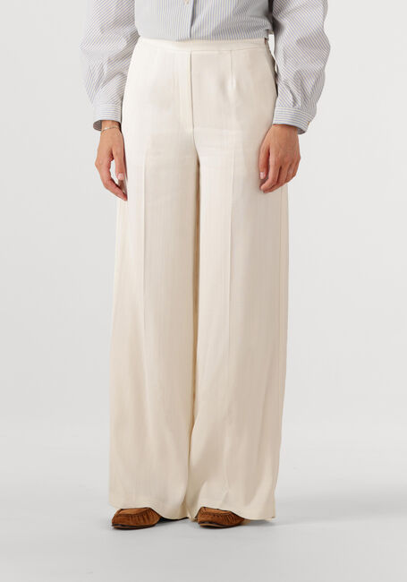 Creme FORTE FORTE Pantalon VISCOLE WOOL SLUBBED HIGH WAIST PANTS - large