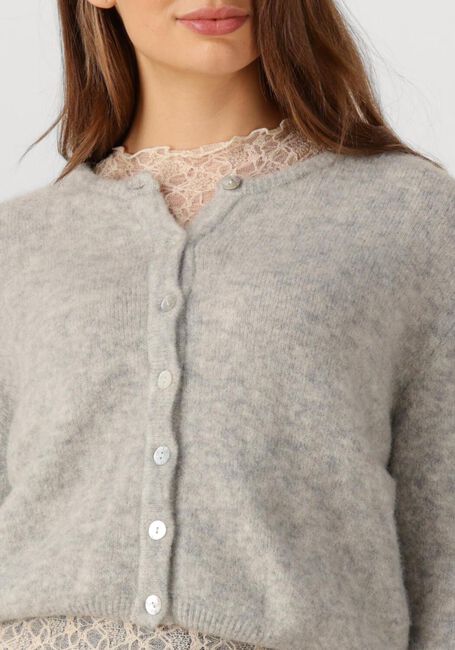 Lichtgrijze AMERICAN VINTAGE Vest VITOW CARDIGAN - large