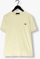 Gele FRED PERRY T-shirt RINGER T-SHIRT - medium