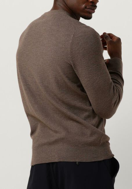 Bruine PROFUOMO Trui PULLOVER CREW NECK - large
