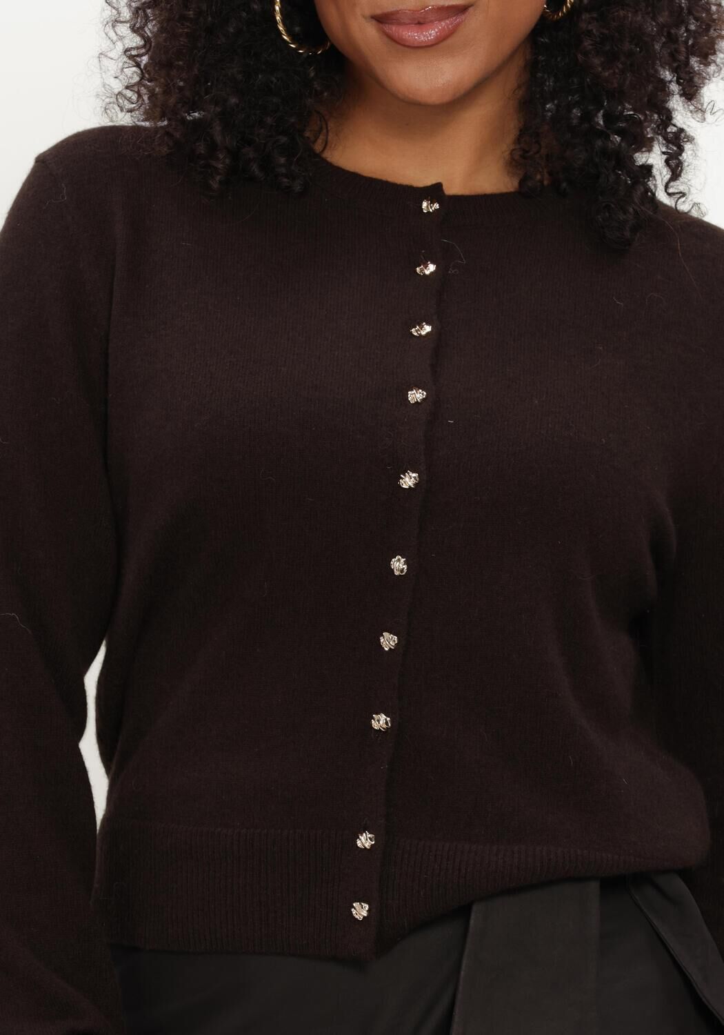 Bruine LINA LOCCHI Vest LL-BABETTA - large