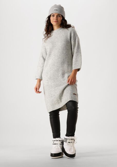 Lichtgrijze MOSCOW Mini jurk 32-06-FLING - large