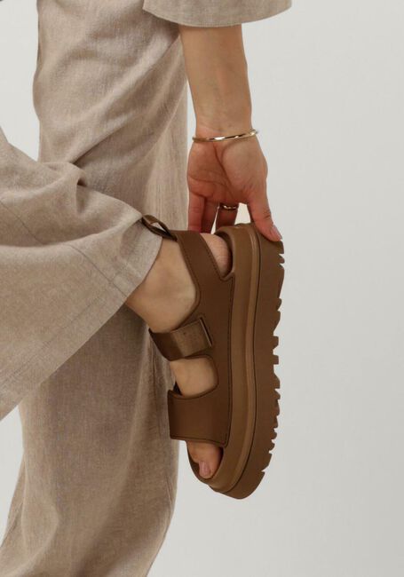 Bruine UGG Platte sandalen W GOLDENGLOW - large