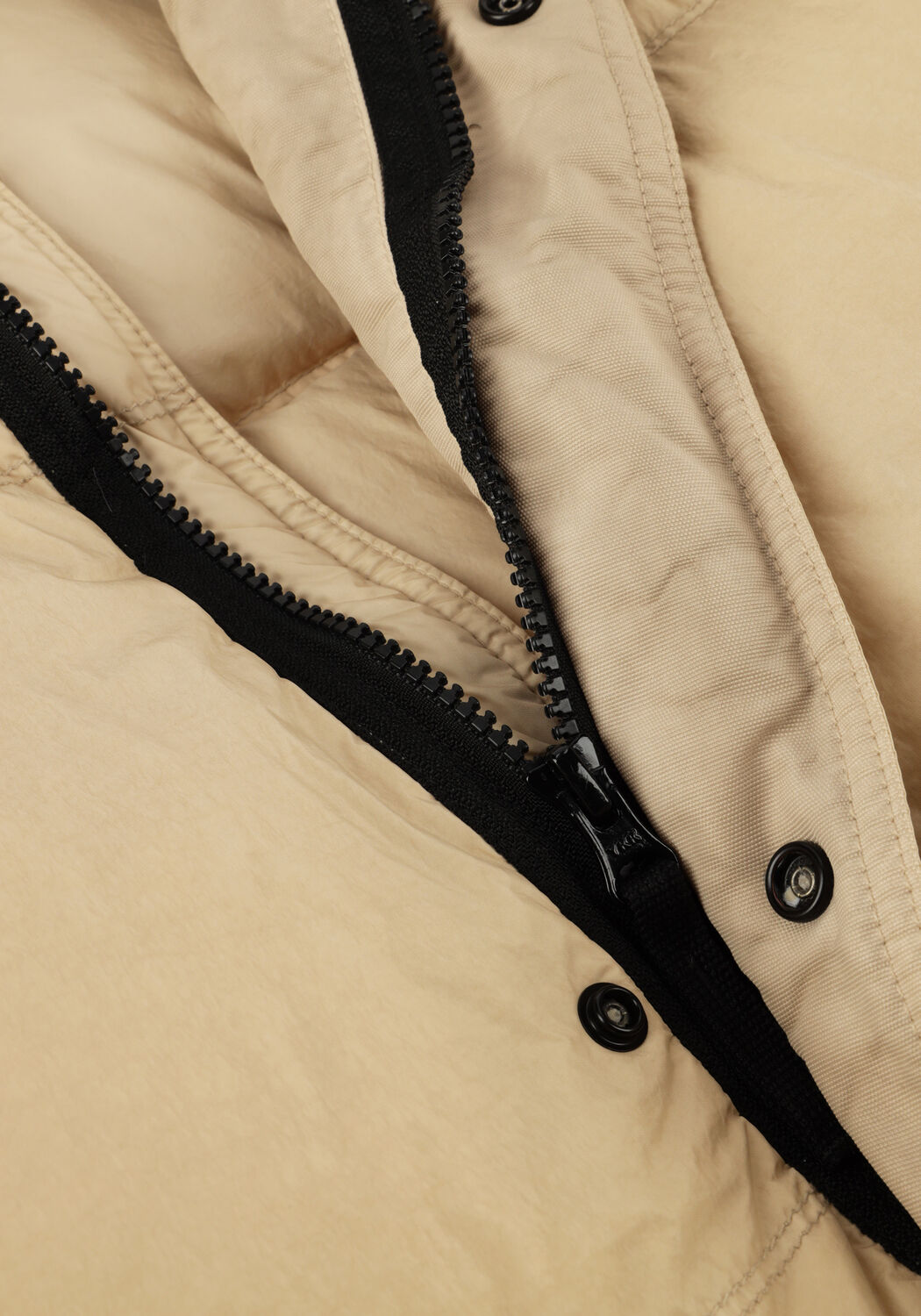 Beige STONE ISLAND Gewatteerde jas BOMBER - large