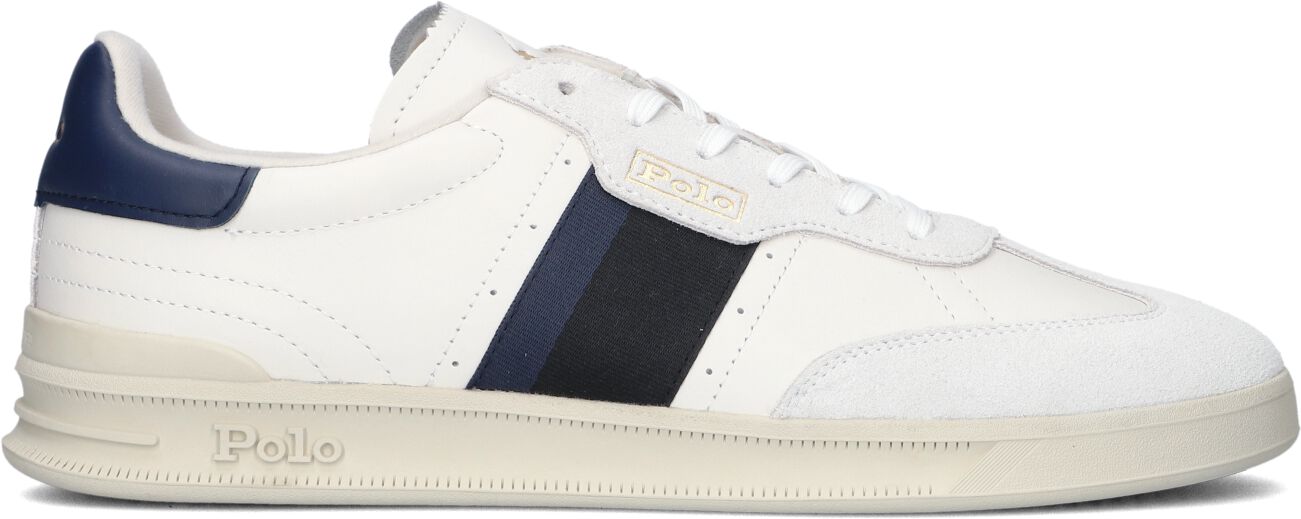 Ralph Lauren Lage Sneakers Heren Hrt Area, Maat: 42, Materiaal: Leer, Kleur: Wit